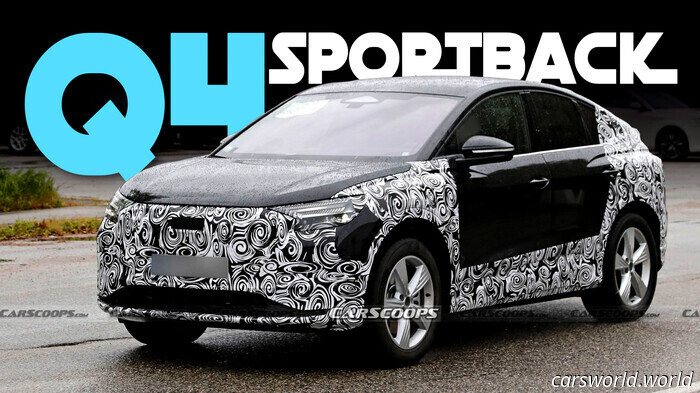 El Audi Q4 E-Tron Glow Up Apunta al Model Y de Tesla | Carscoops